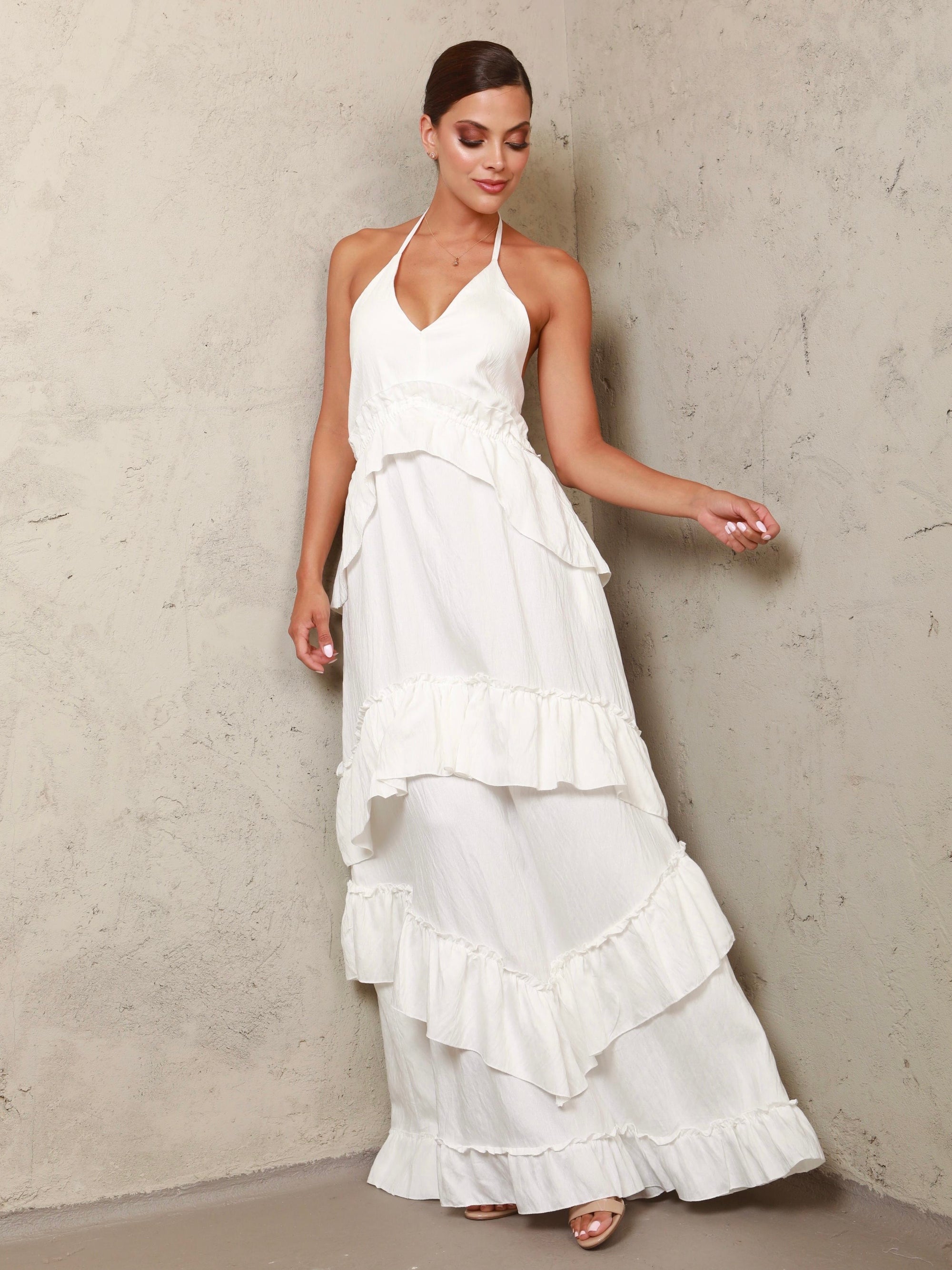 Julieta Halter Maxi White Dress