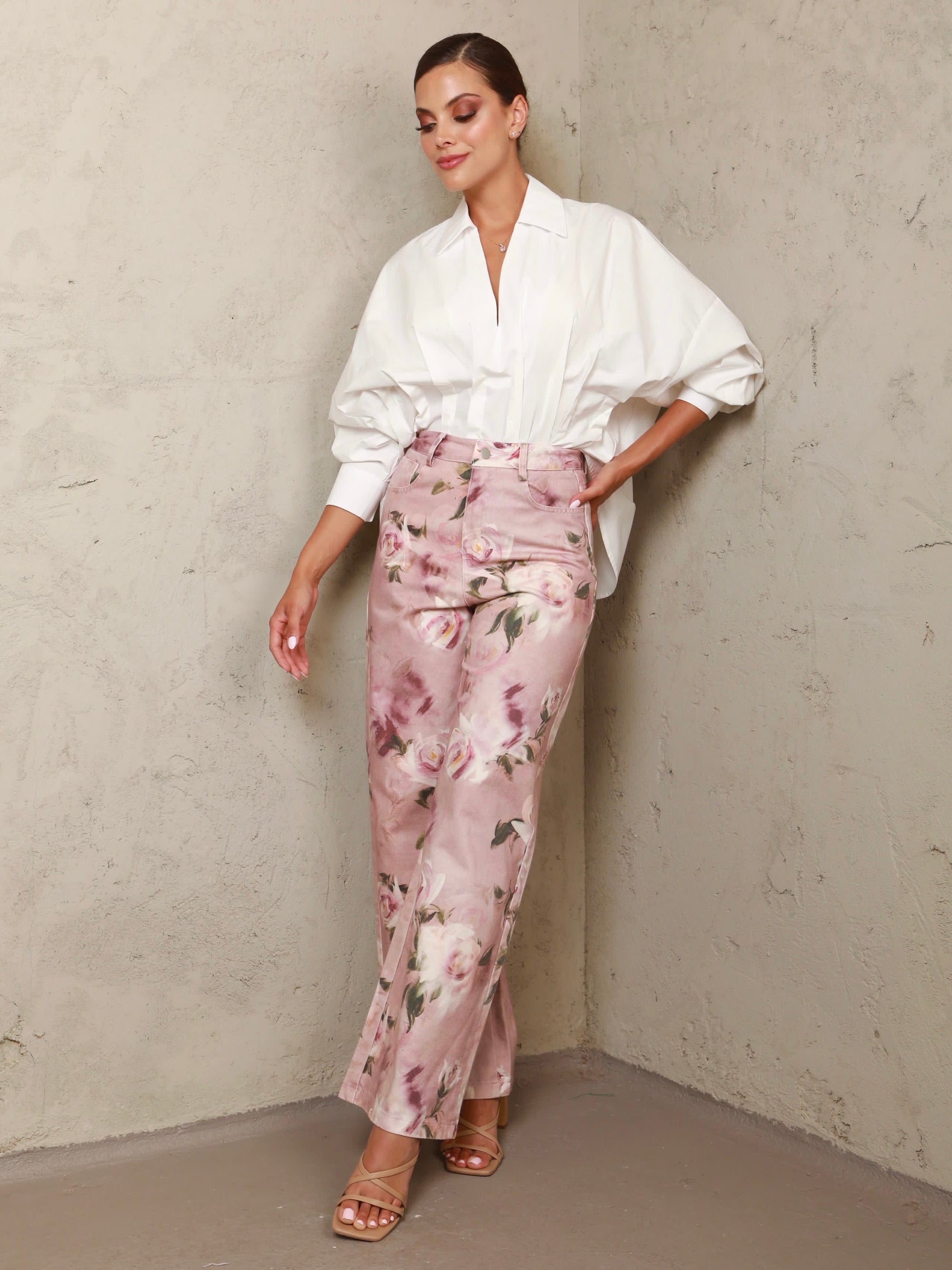 Valentina Floral Jeans Bottoms