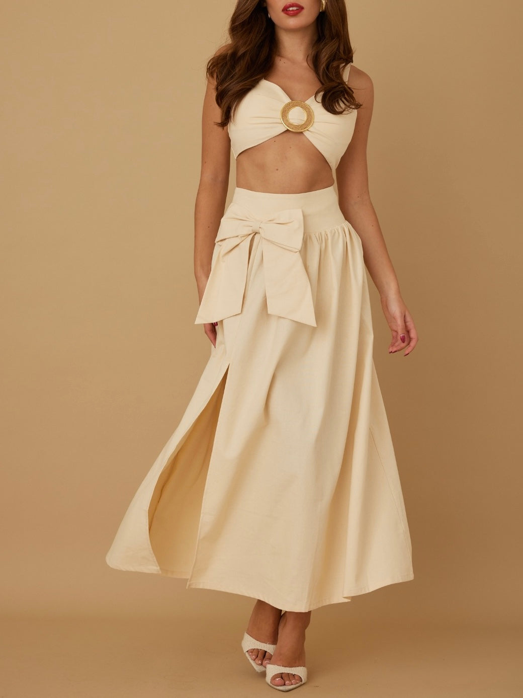 Lesly 2 Piece Cream Set