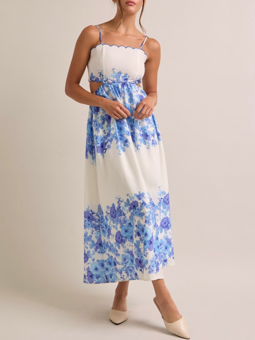 Natalie Bloom Strap Dress FS