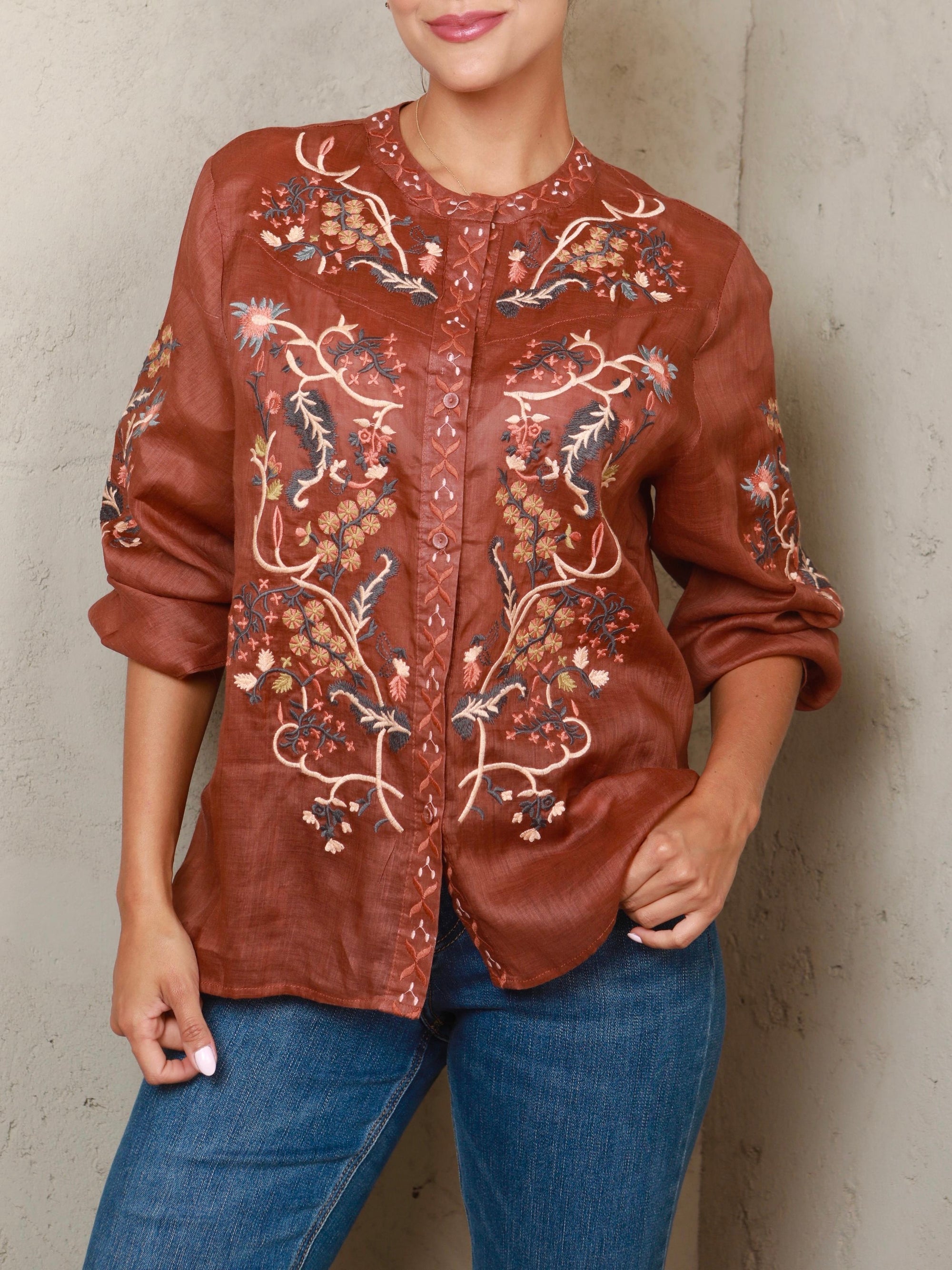 Silvana Embroidery Top