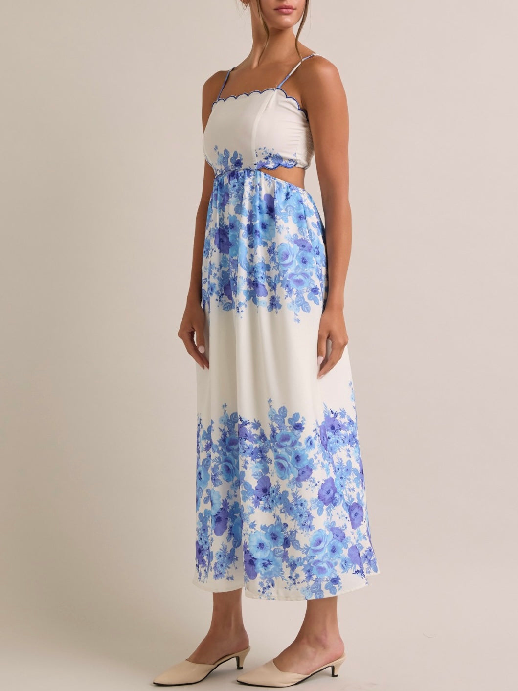 Natalie Bloom Strap Dress FS