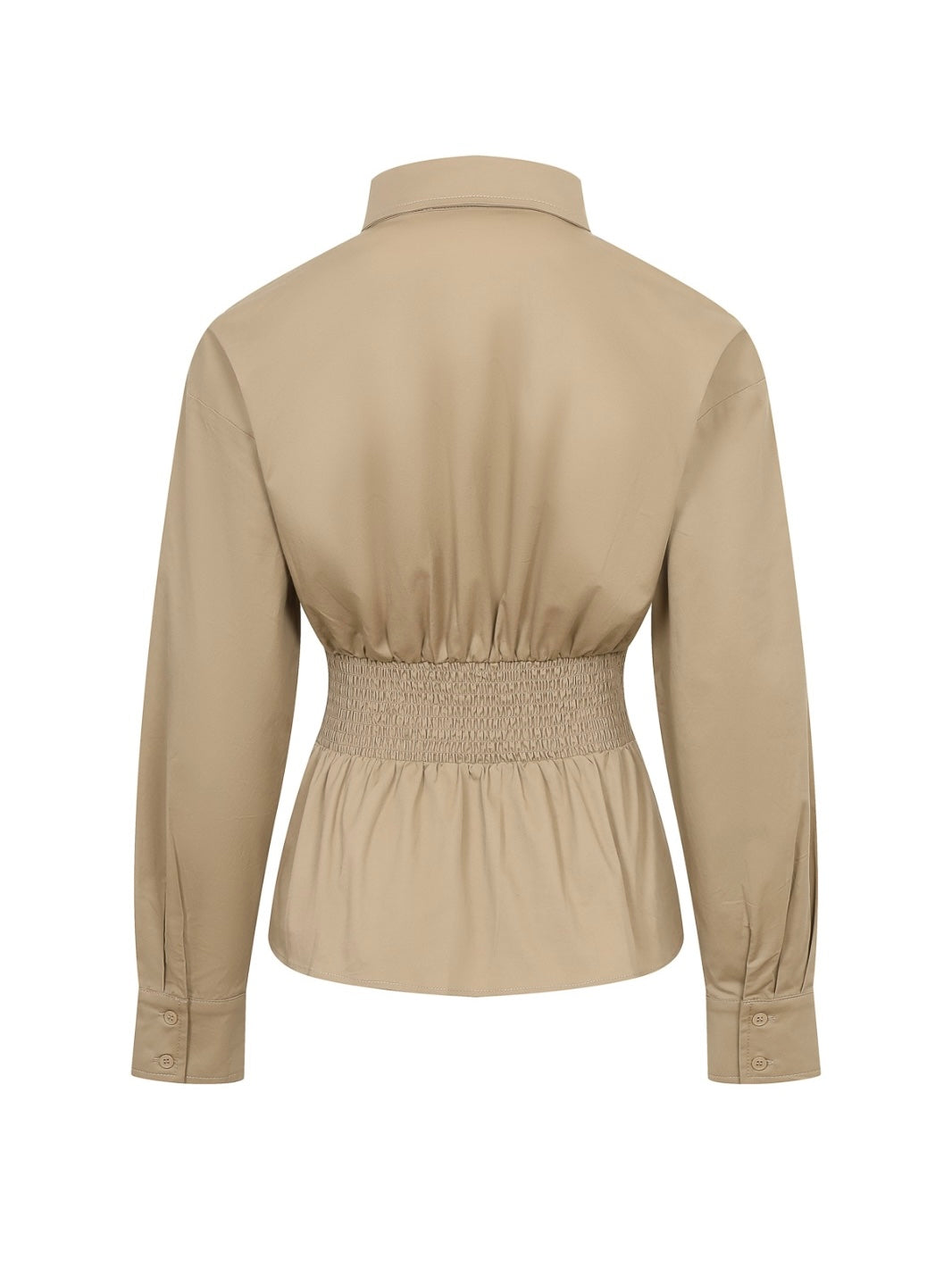 Grace Woven Belted Cream Top