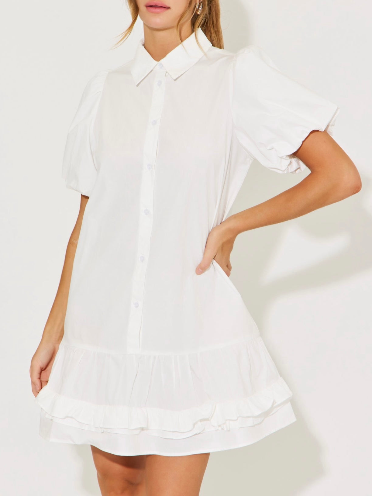 Andrea Voluminous White Dress