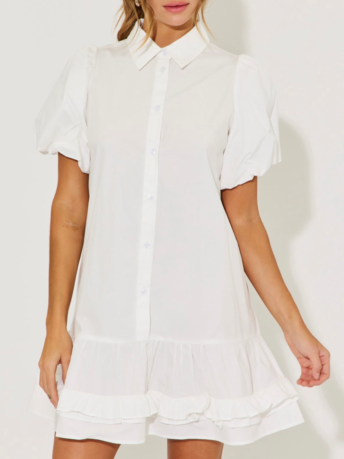 Andrea Voluminous White Dress