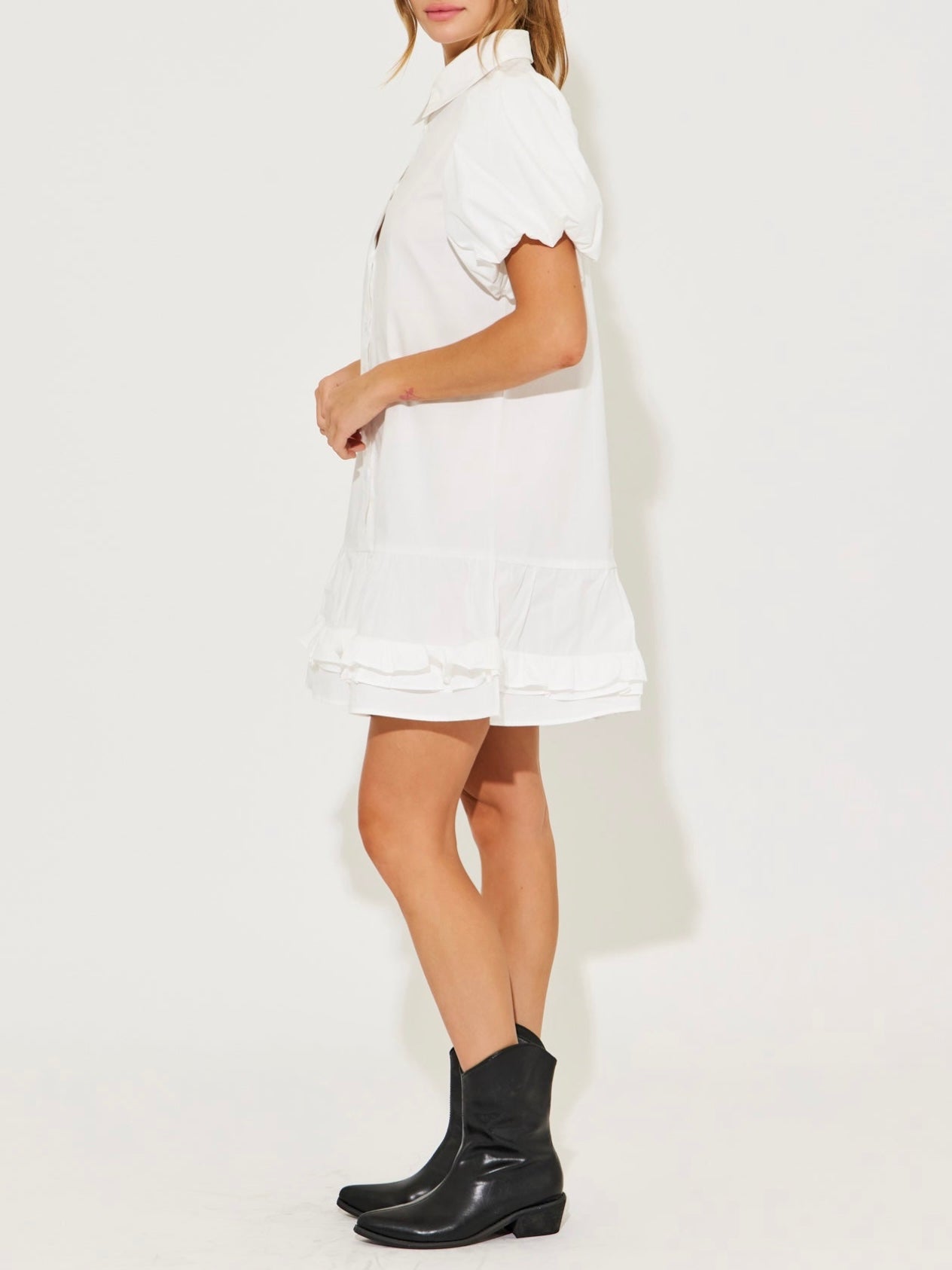 Andrea Voluminous White Dress