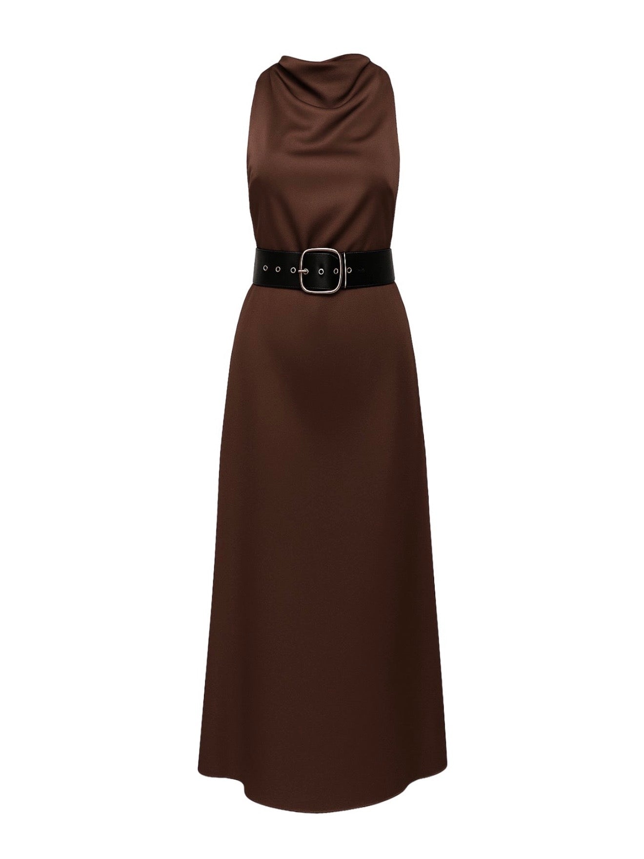Cecille Satin Woven Midi Dress