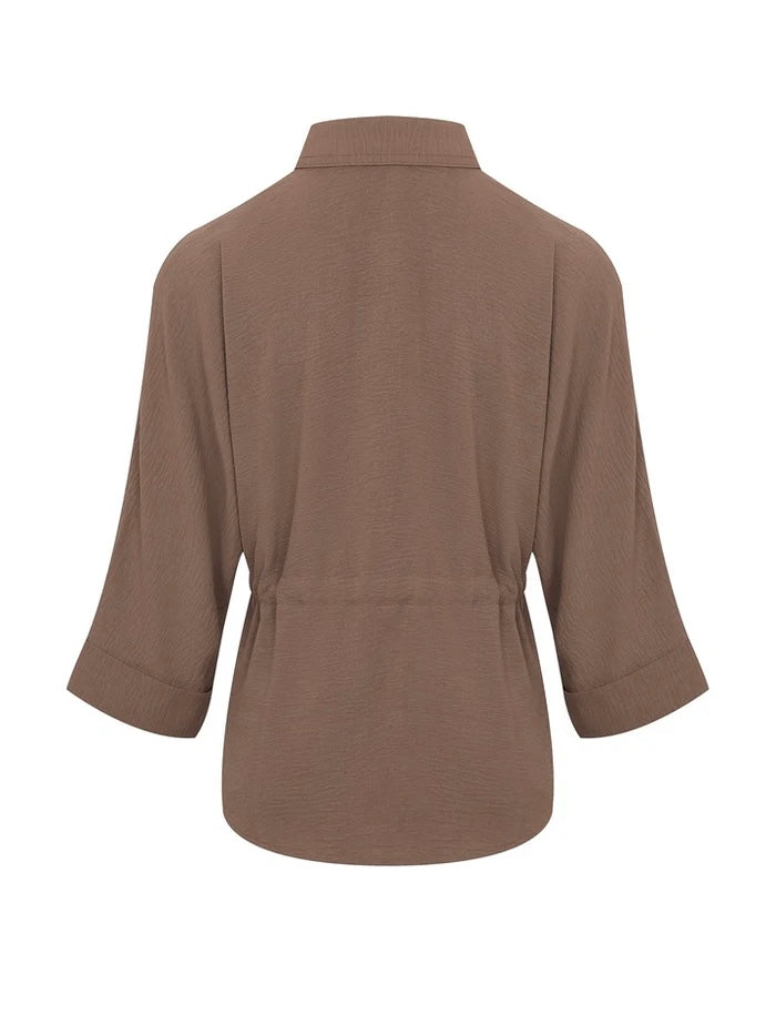 Shayla Vest & Pants Mocha Set