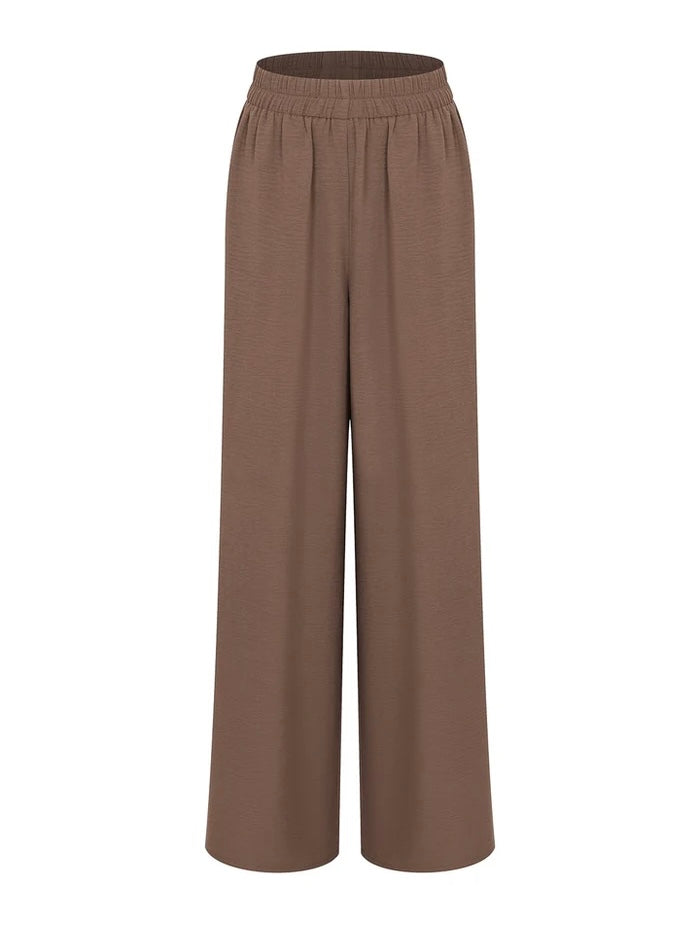 Shayla Vest & Pants Mocha Set