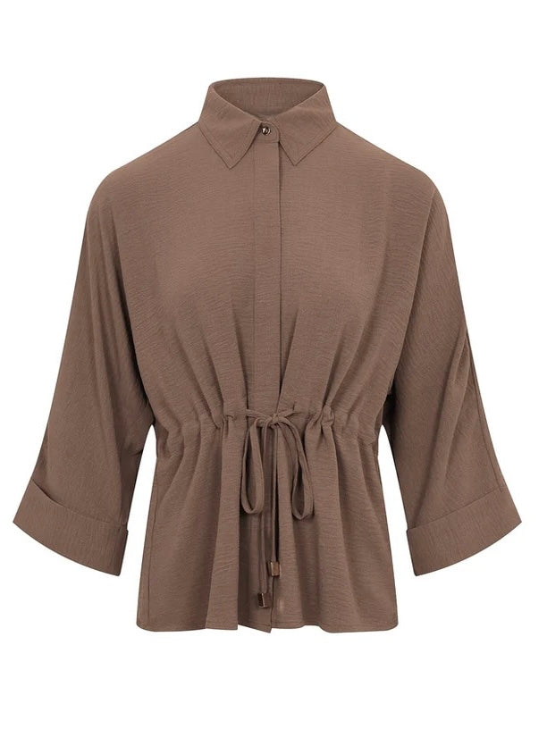 Shayla Vest & Pants Mocha Set