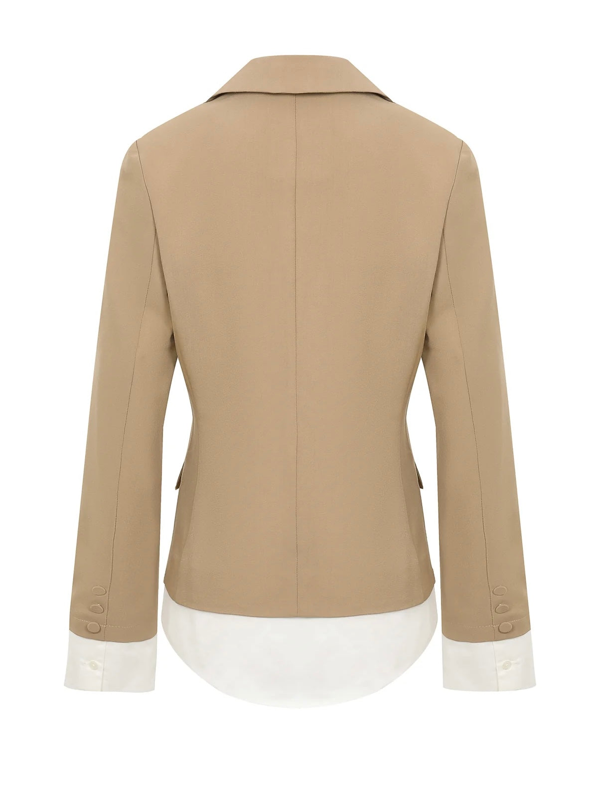 Claire Woven Blazer Beige Blazer