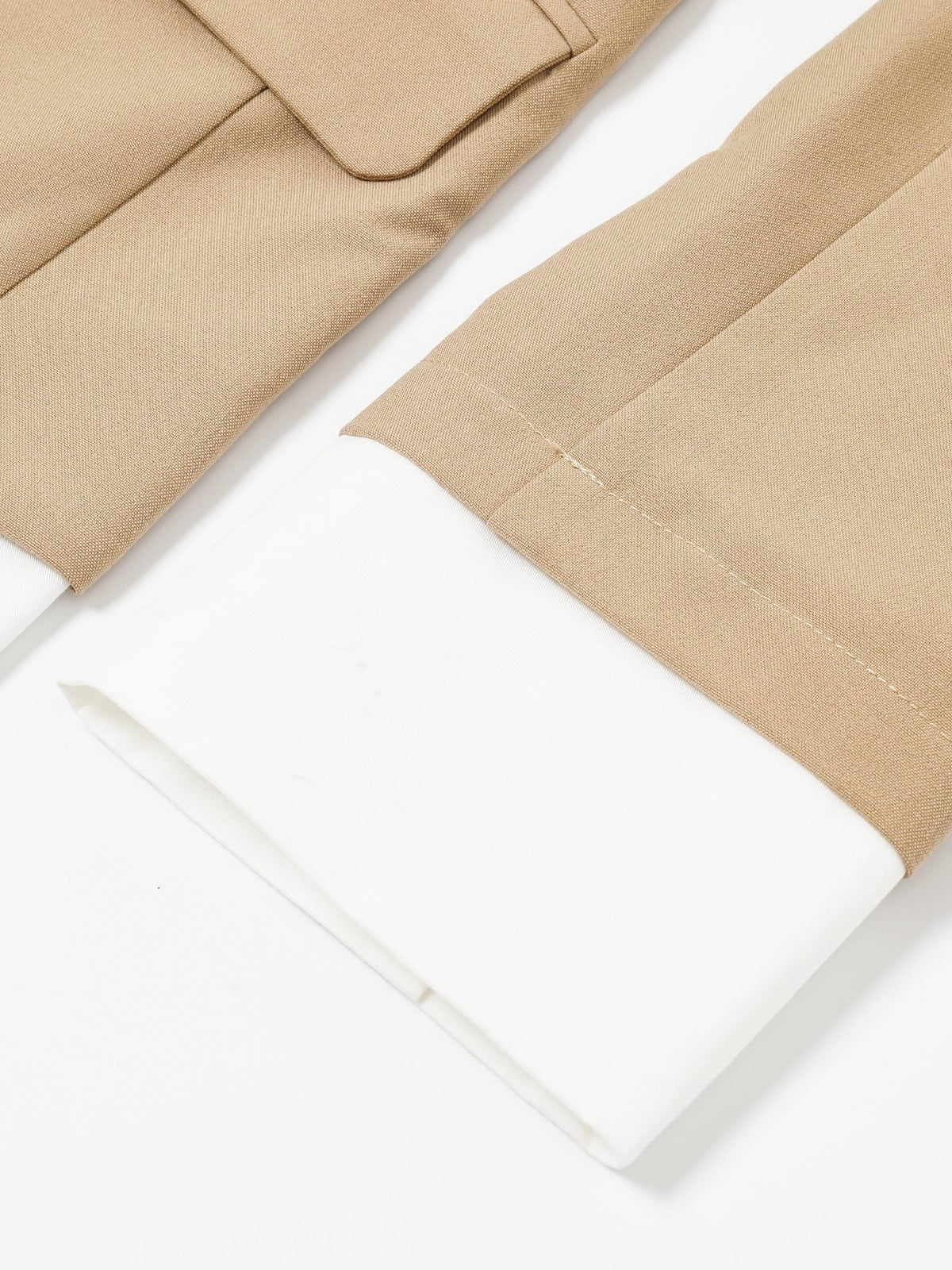 Claire Woven Blazer Beige Blazer