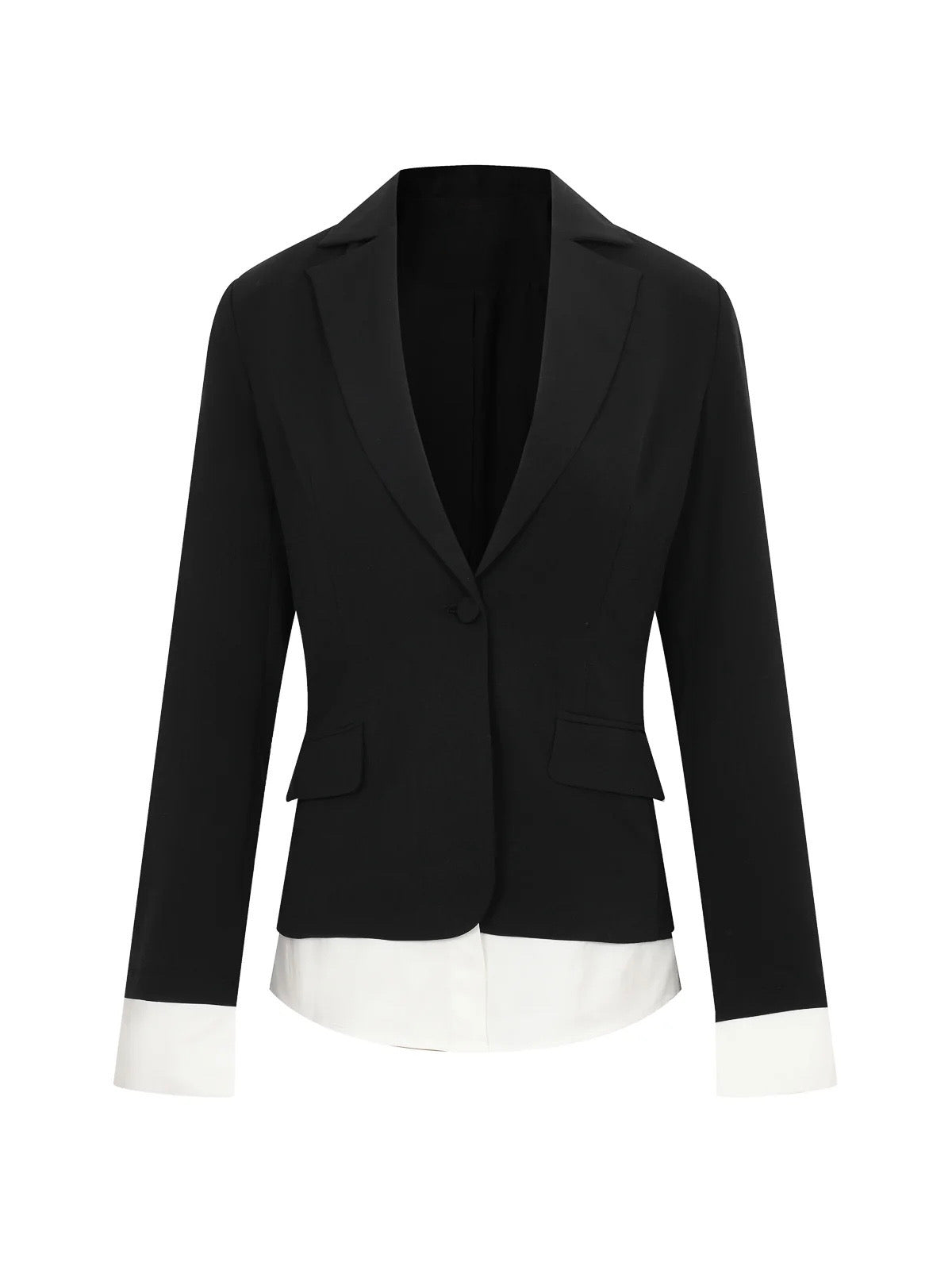 Claire Woven Blazer Black Blazer