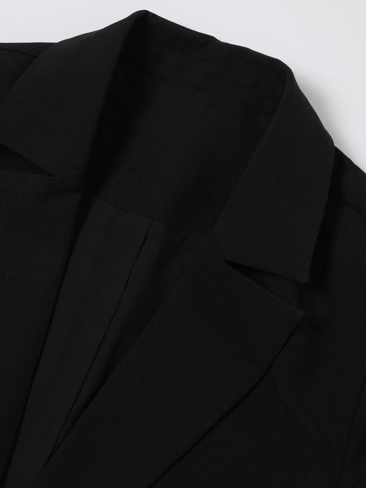 Claire Woven Blazer Black Blazer