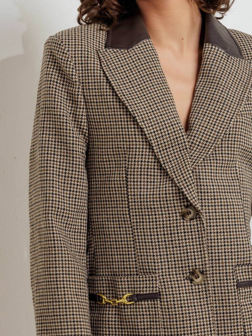 Dalia Woven Woolen Jacket