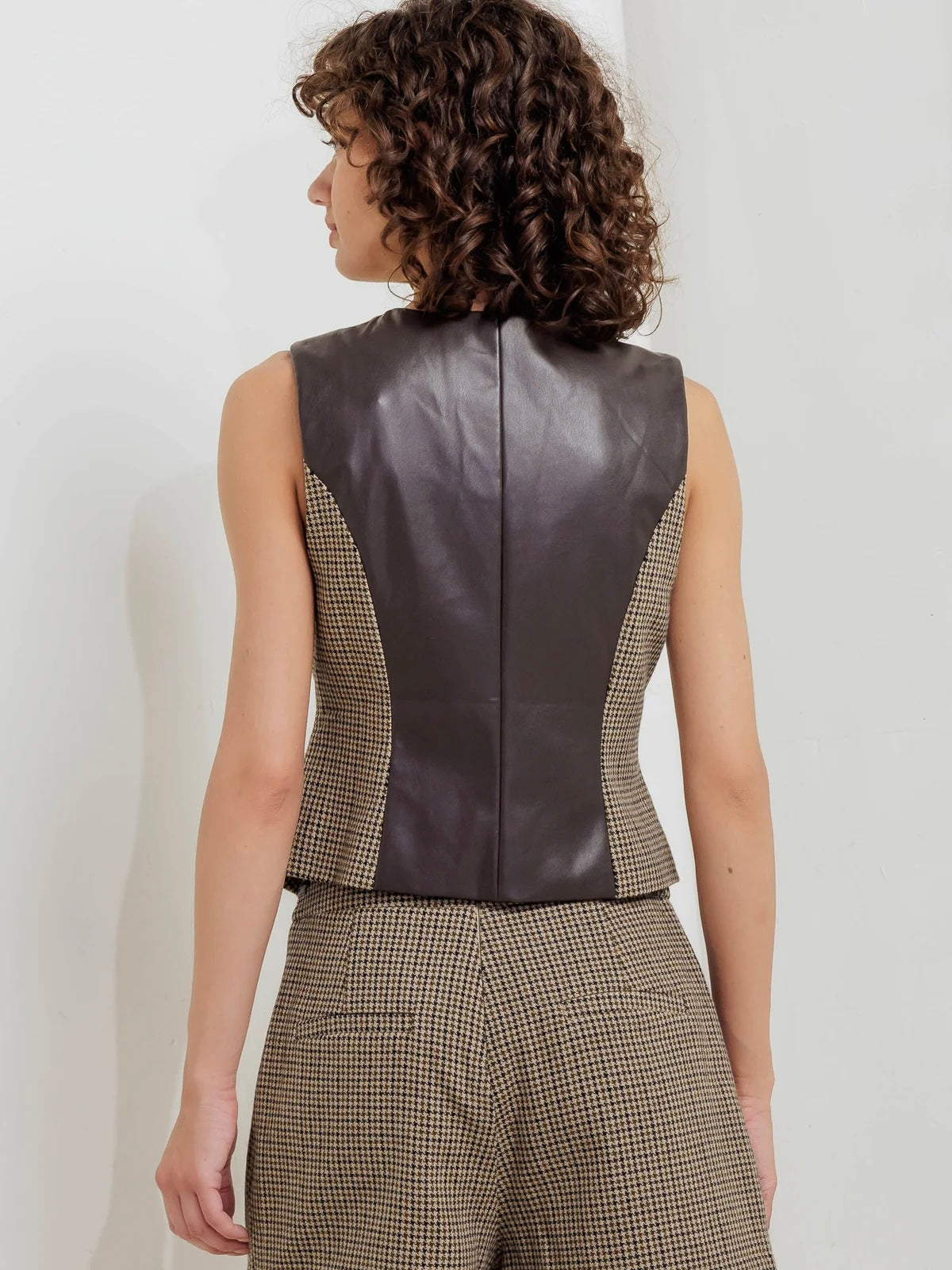 Dalia Woven Woolen Vest