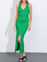 Alaia Green Knit Dress