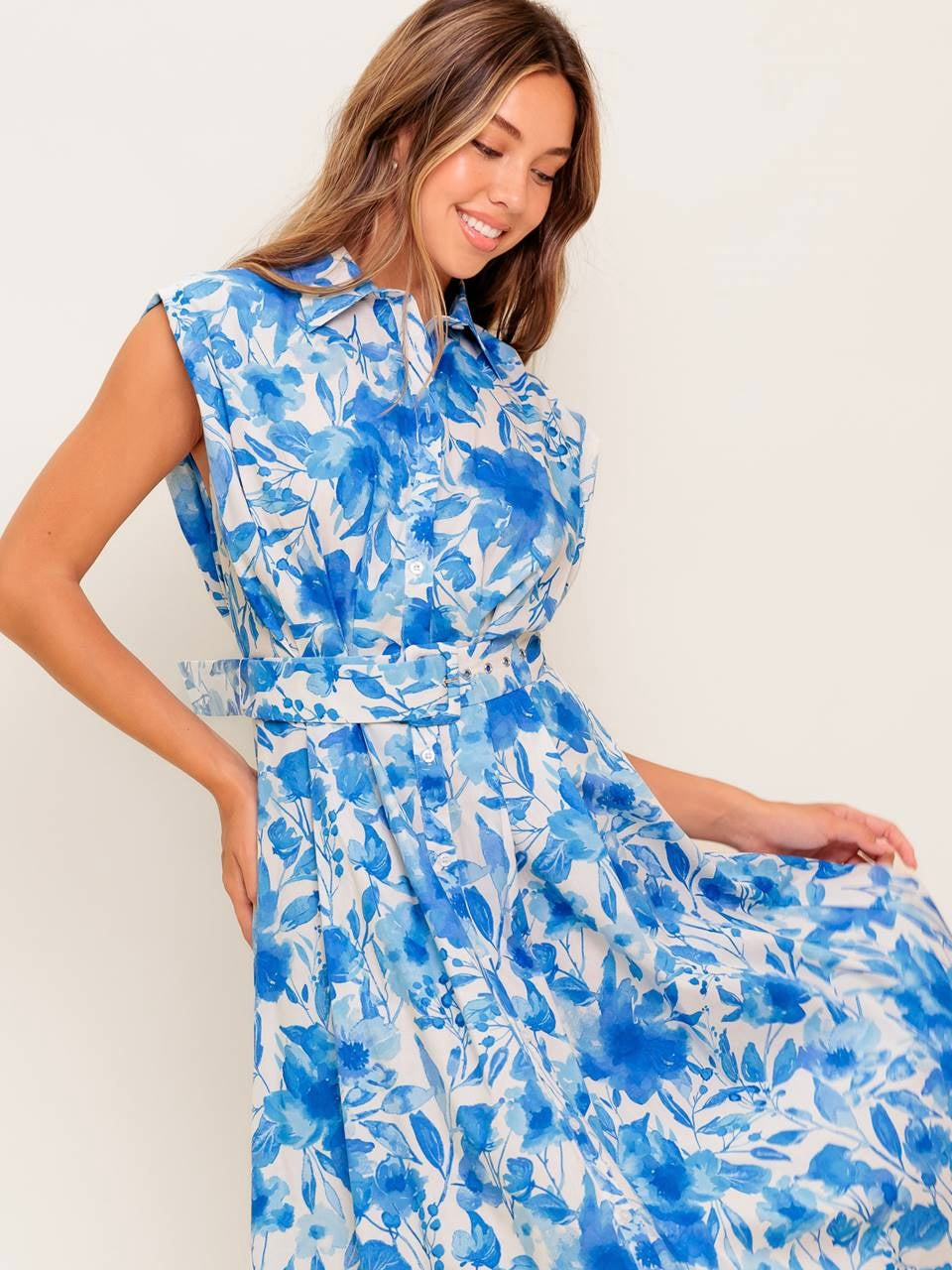 Celeste Woven Midi Dress