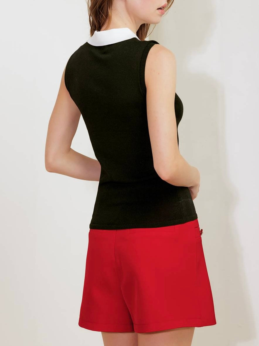 Nora Knit Black Top