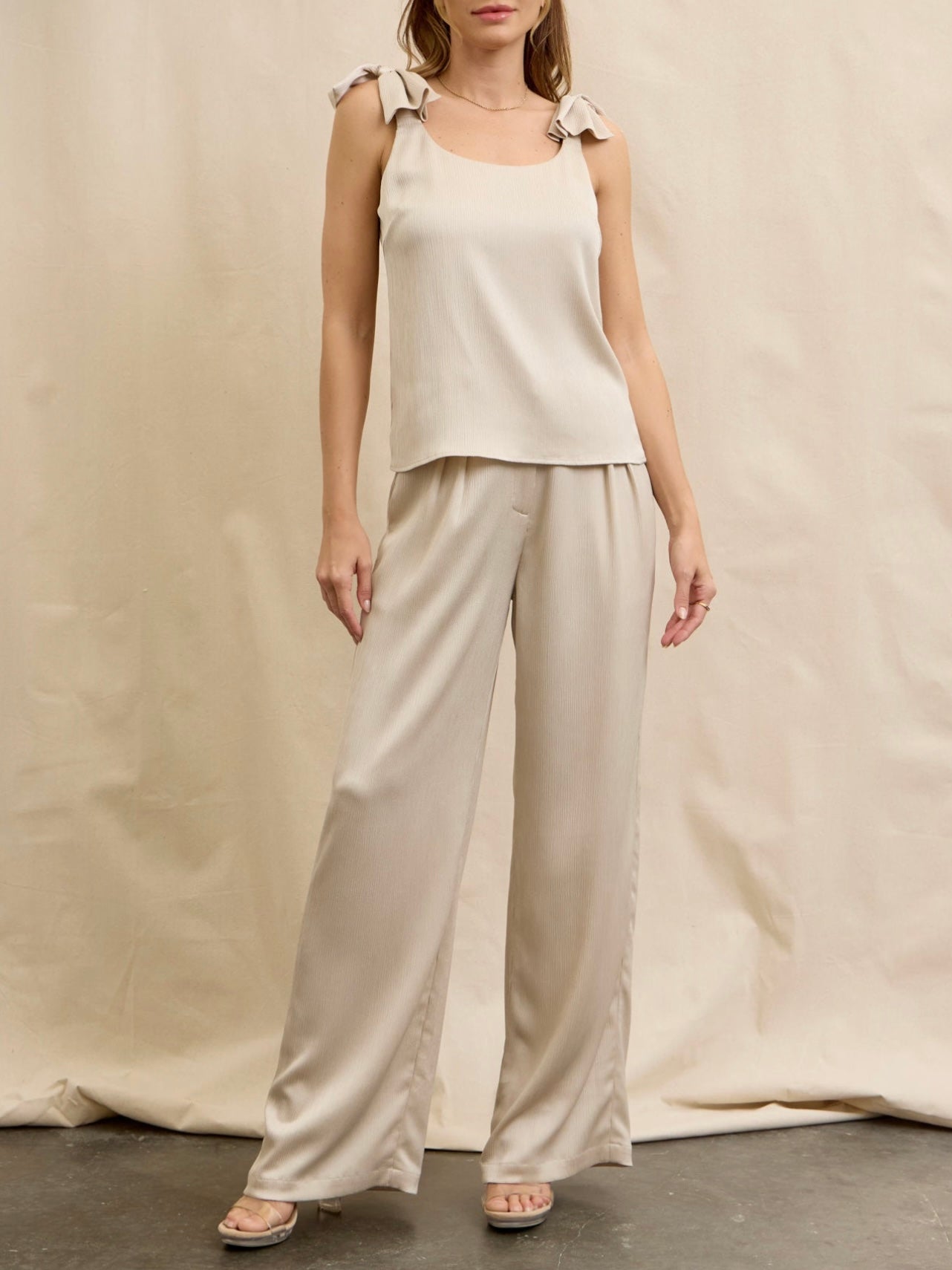 Camille 2 Piece Beige Set