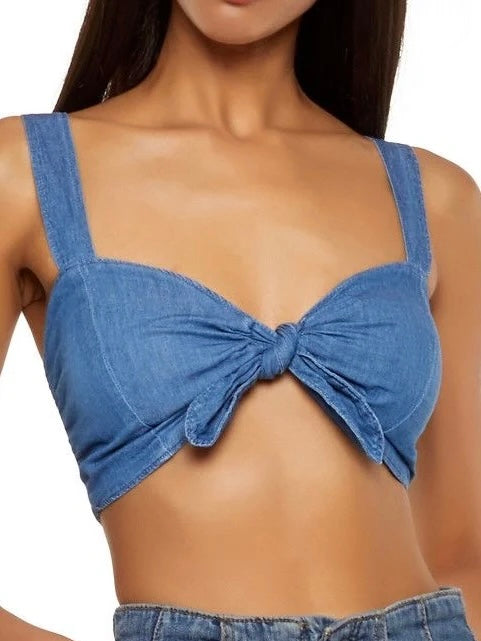 Camila Denim Crop Top FS
