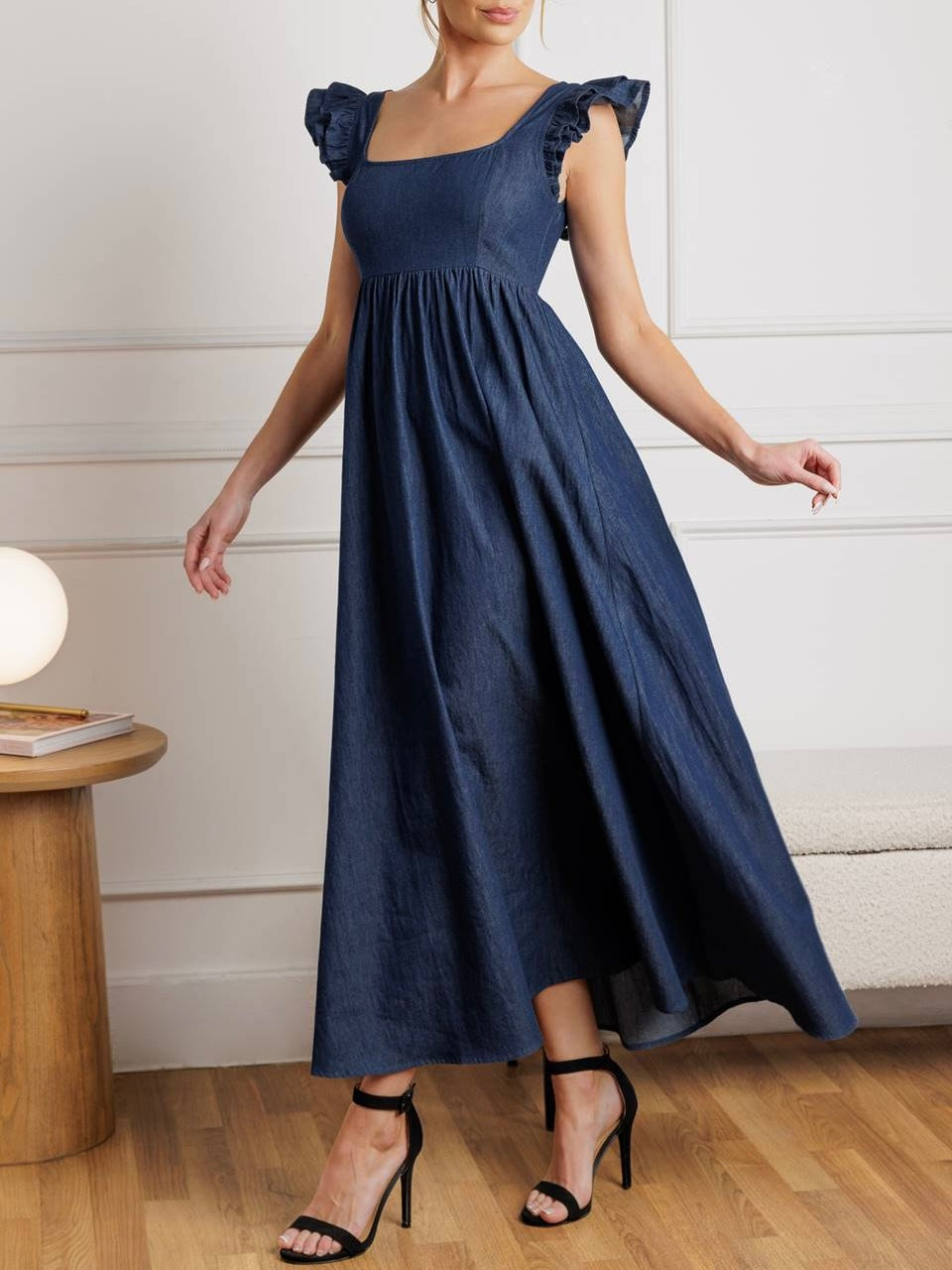 Cassandra Chambray Midi Dress