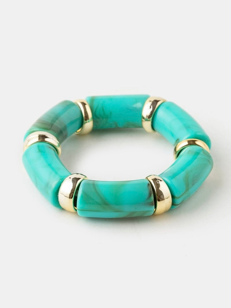 Resin Cylinder Block Bracelet