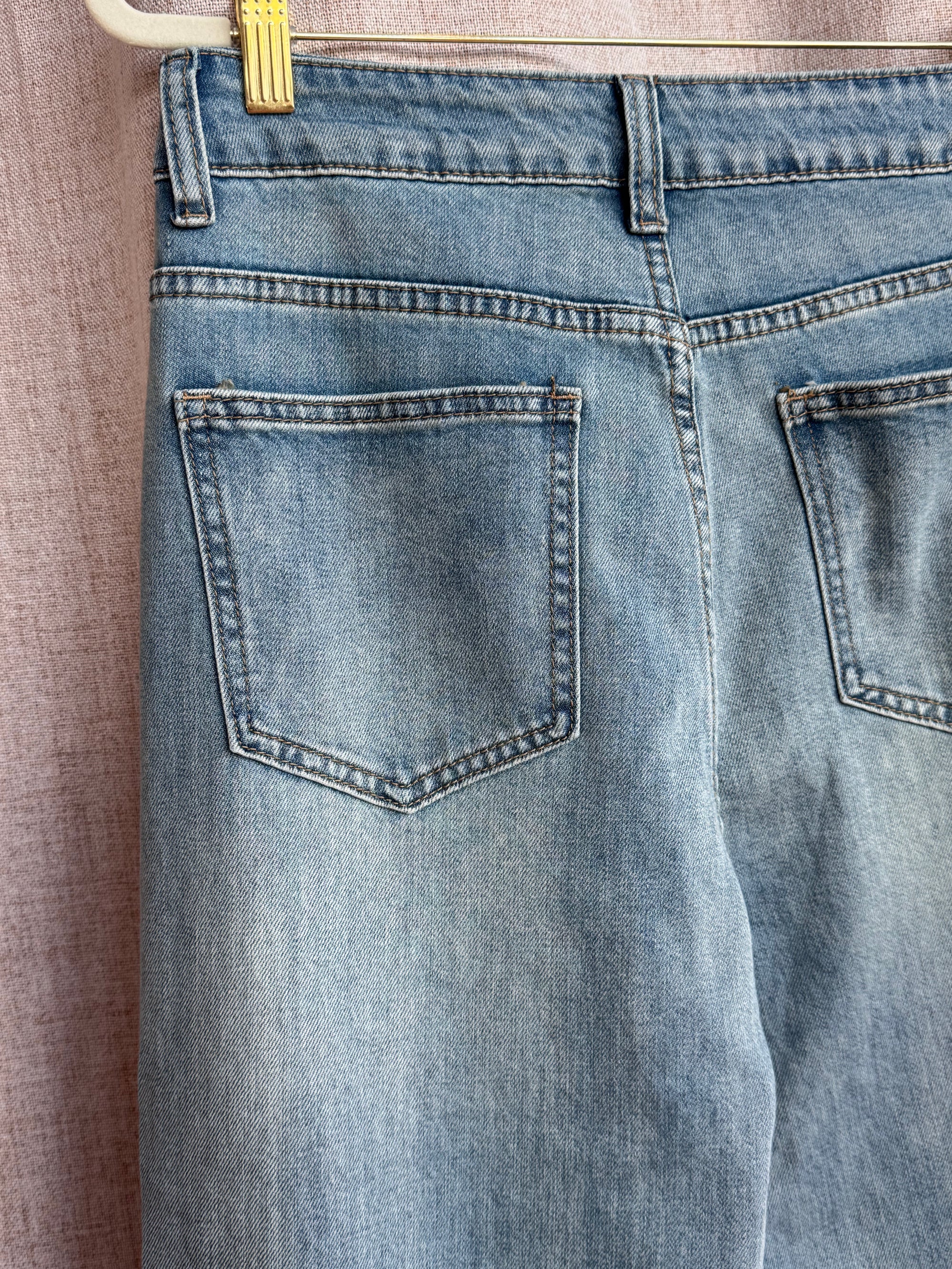 Maia Splatter Denim Bottoms