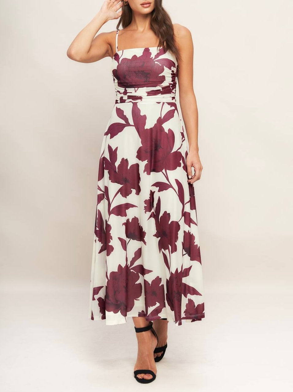 Cynthia Mesh Midi Dress