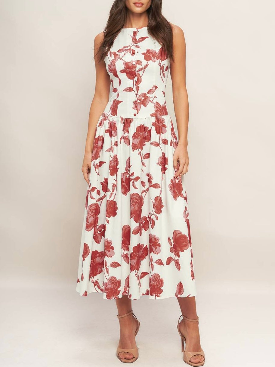 Amanda Woven Midi Dress