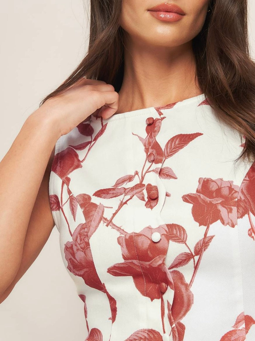 Amanda Woven Midi Dress