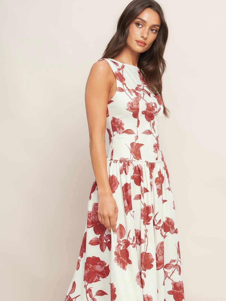 Amanda Woven Midi Dress