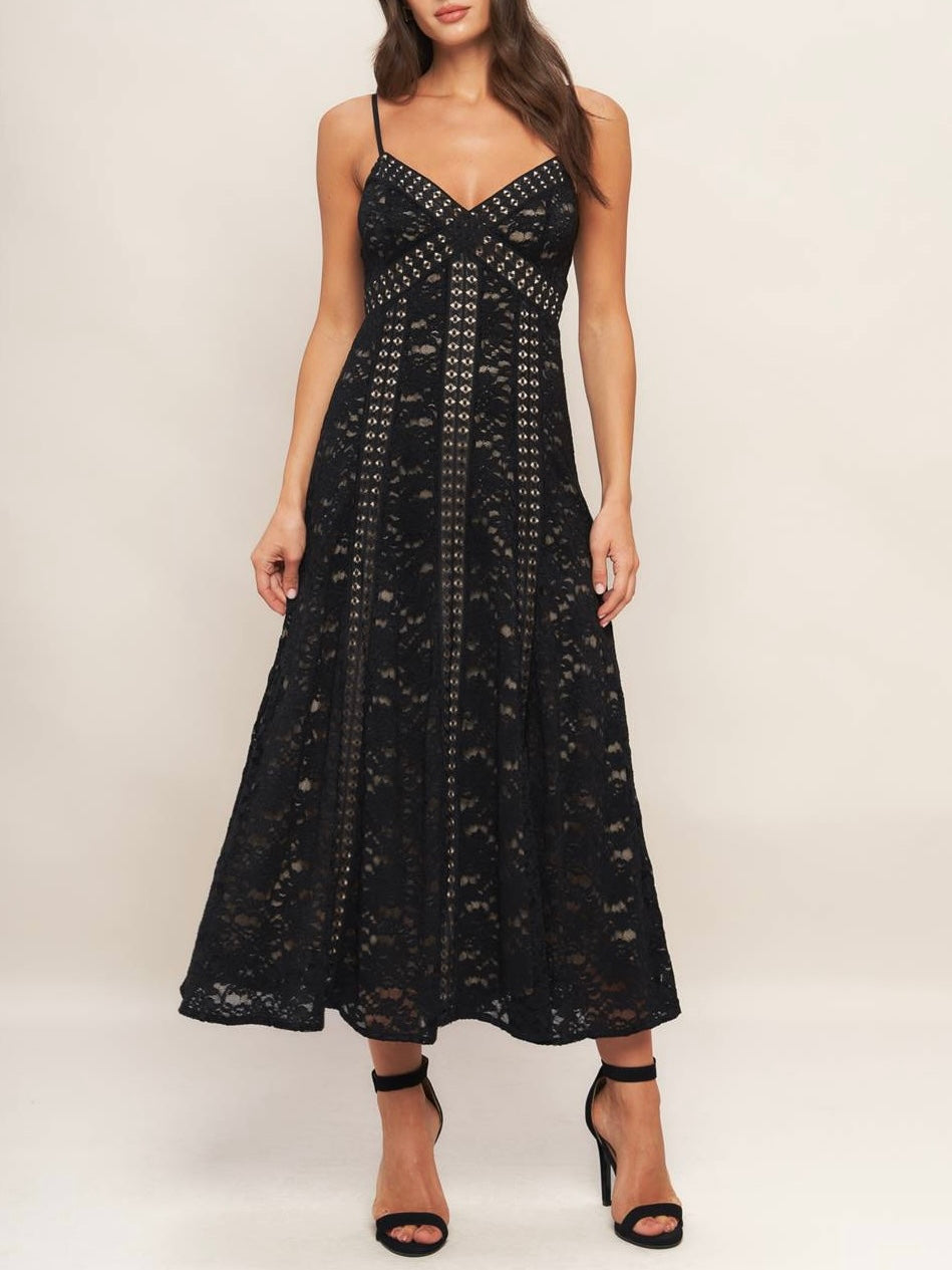 Lourdes Woven Lace Dress