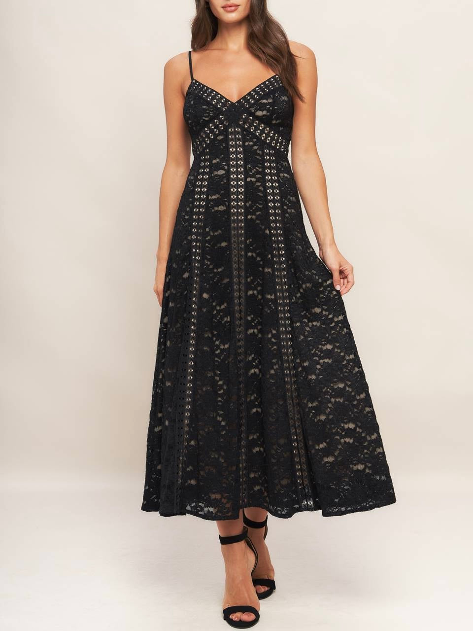 Lourdes Woven Lace Dress