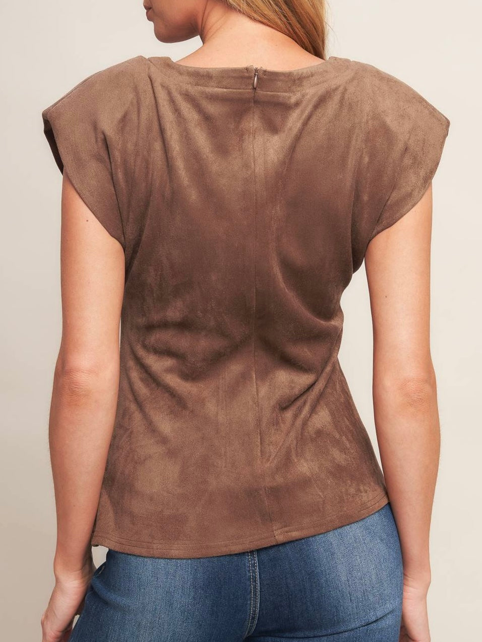 Ximena Faux Suede Top
