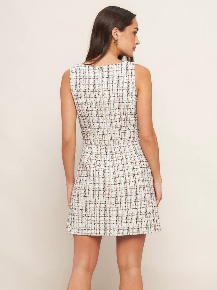 Leila Tweed Mini Dress