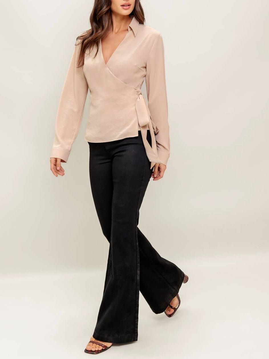 Ysela Woven Wrap Top