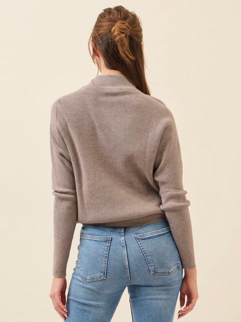 Maia Oversized Sweater Stone Top