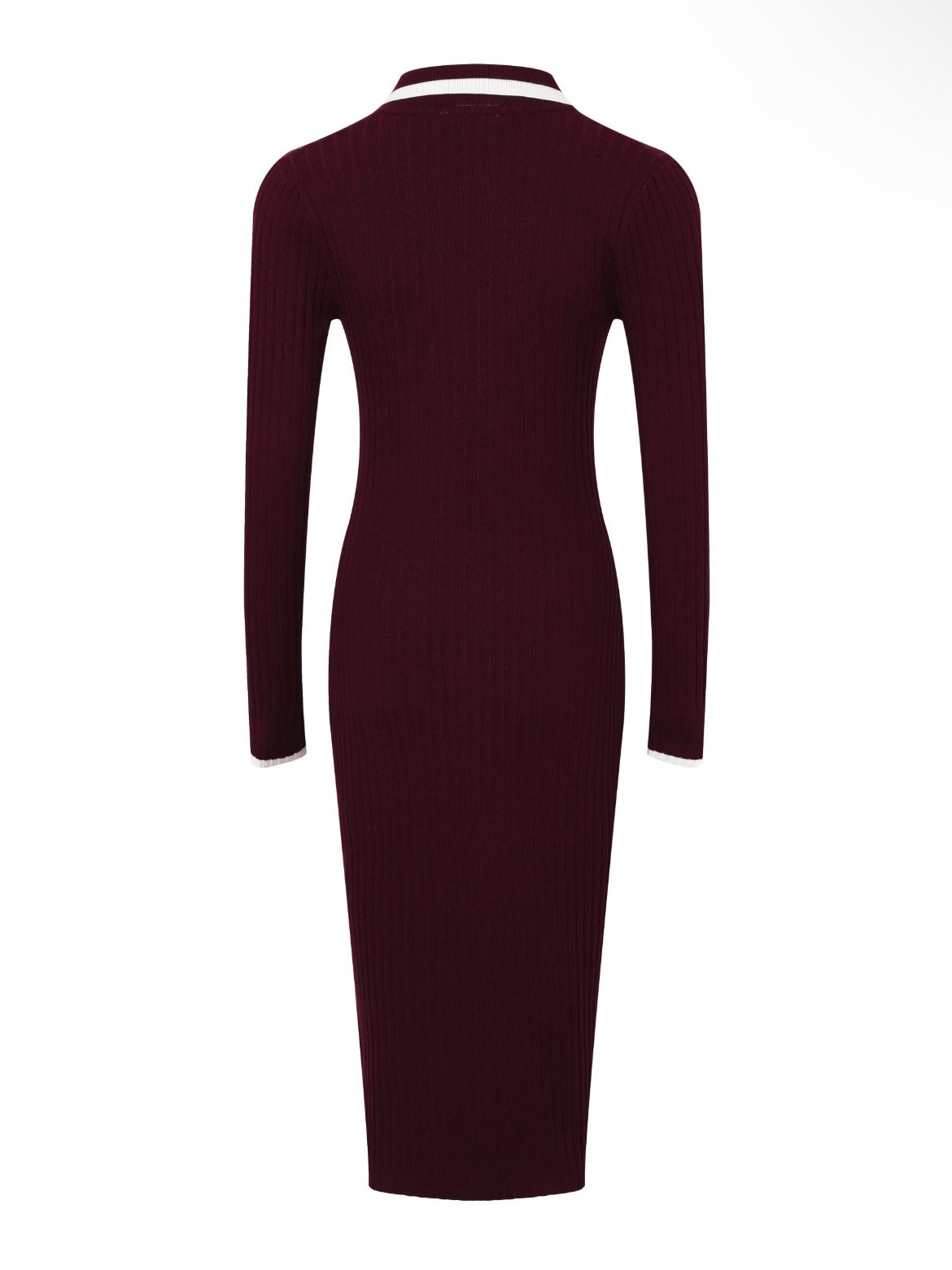Sarah Knit Midi Wine Dress