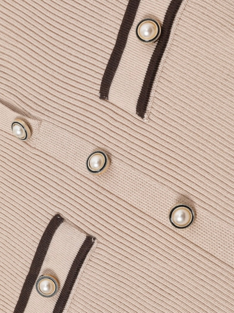 Loren Knit Midi Beige Dress