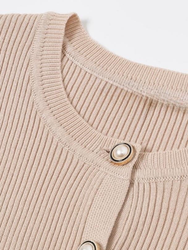 Loren Knit Midi Beige Dress