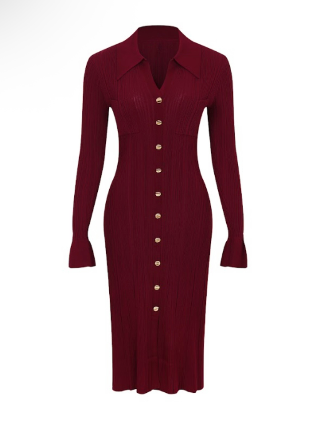 Martina Rib Knit Midi Dress