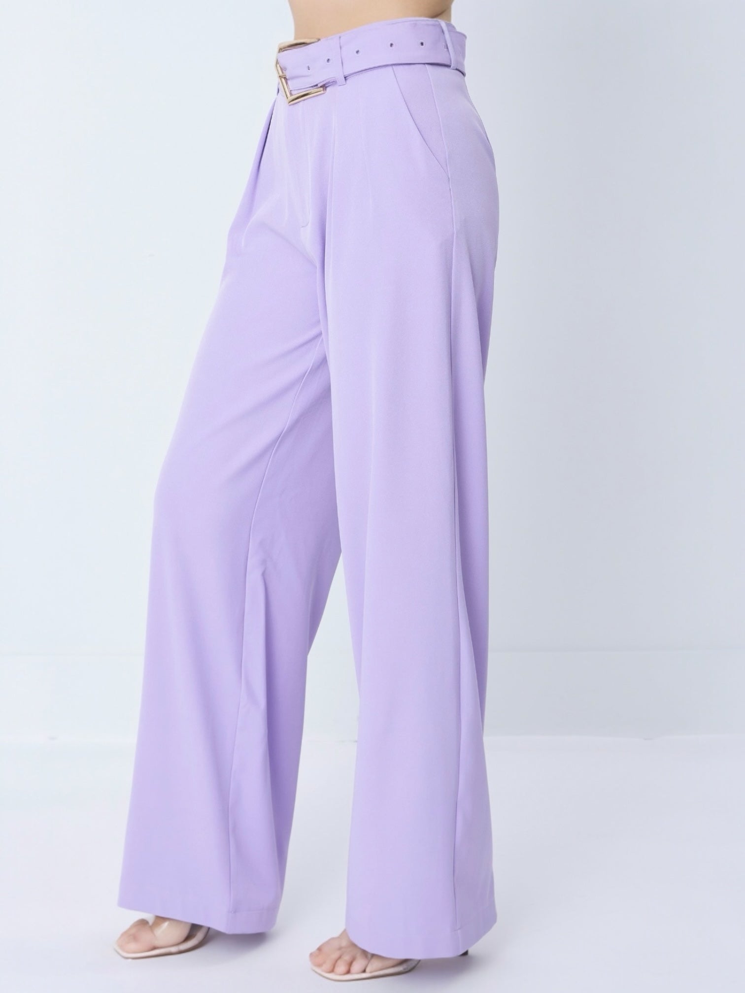 Nela Woven Lavender Bottoms