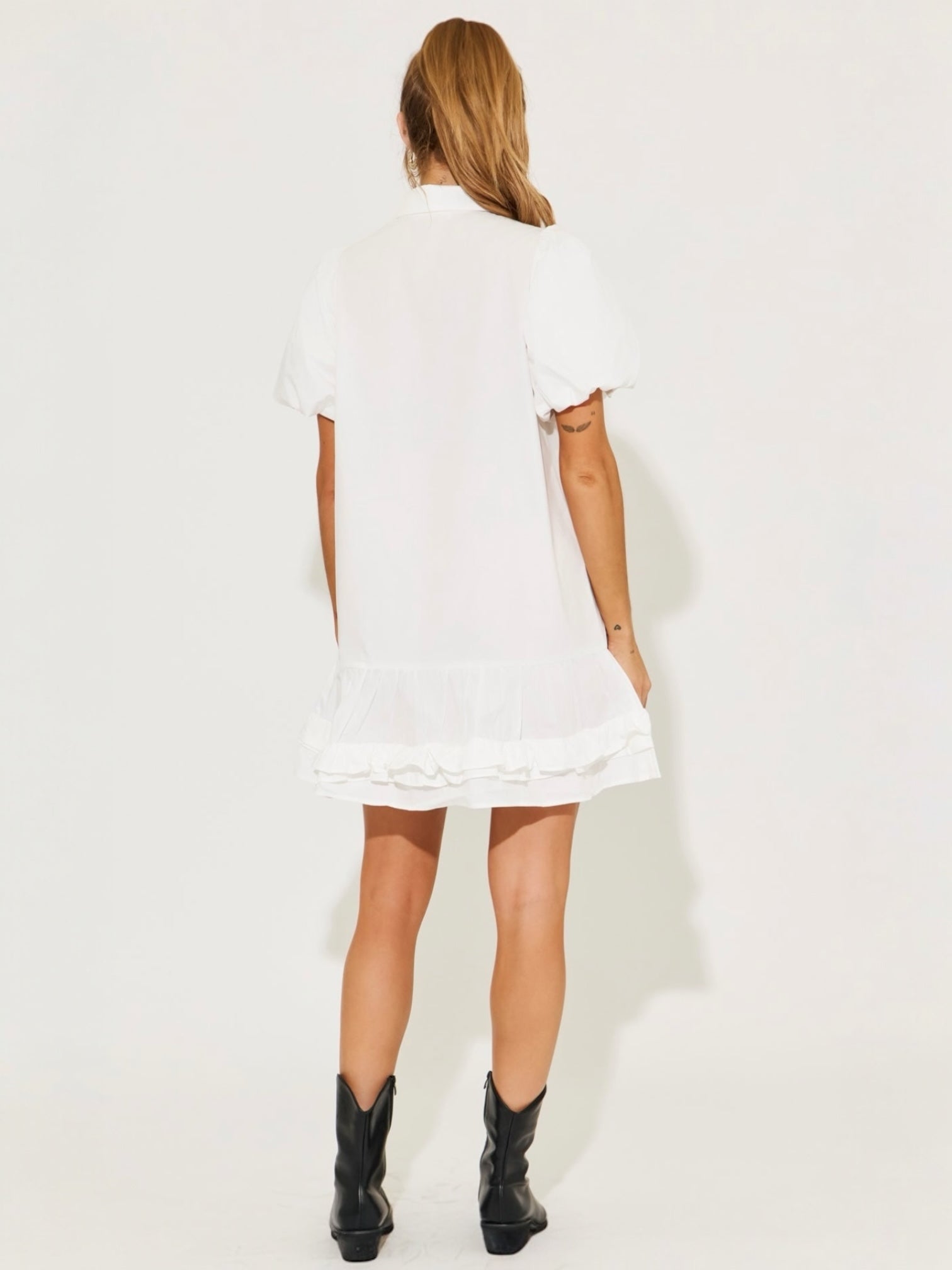 Andrea Voluminous White Dress