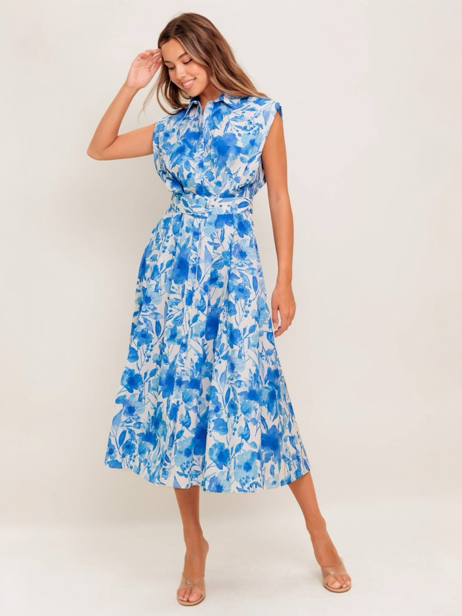 Celeste Woven Midi Dress