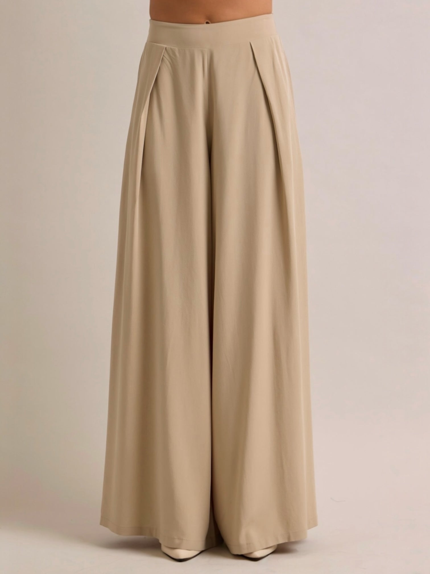 Nayla Wide Beige Bottoms