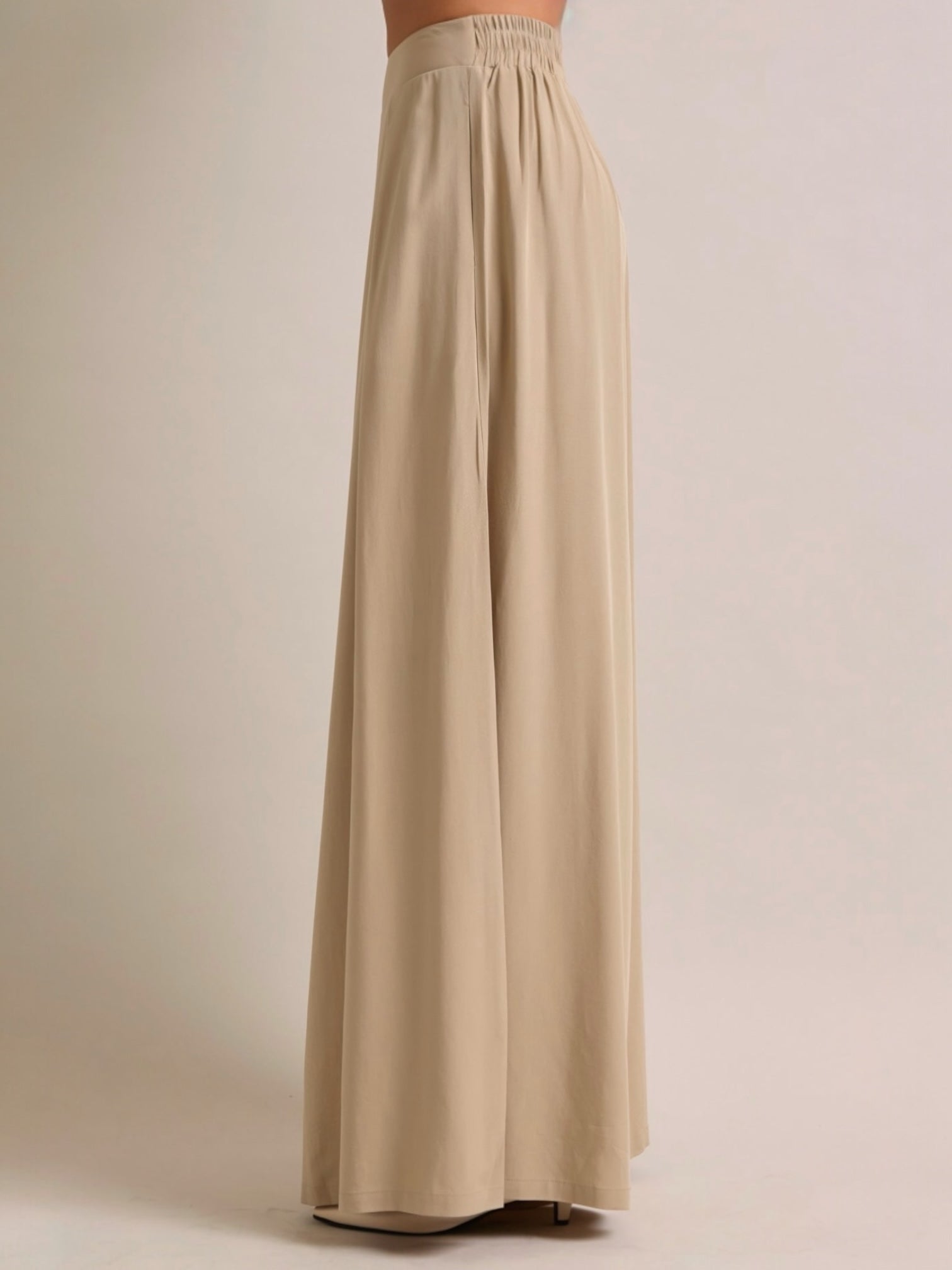Nayla Wide Beige Bottoms