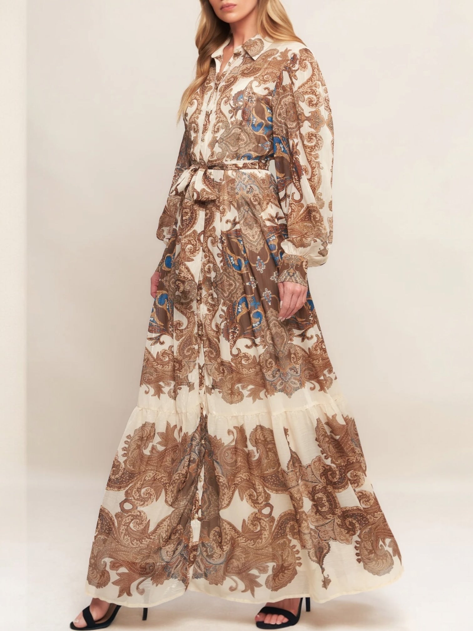 Rossana Woven Maxi Dress