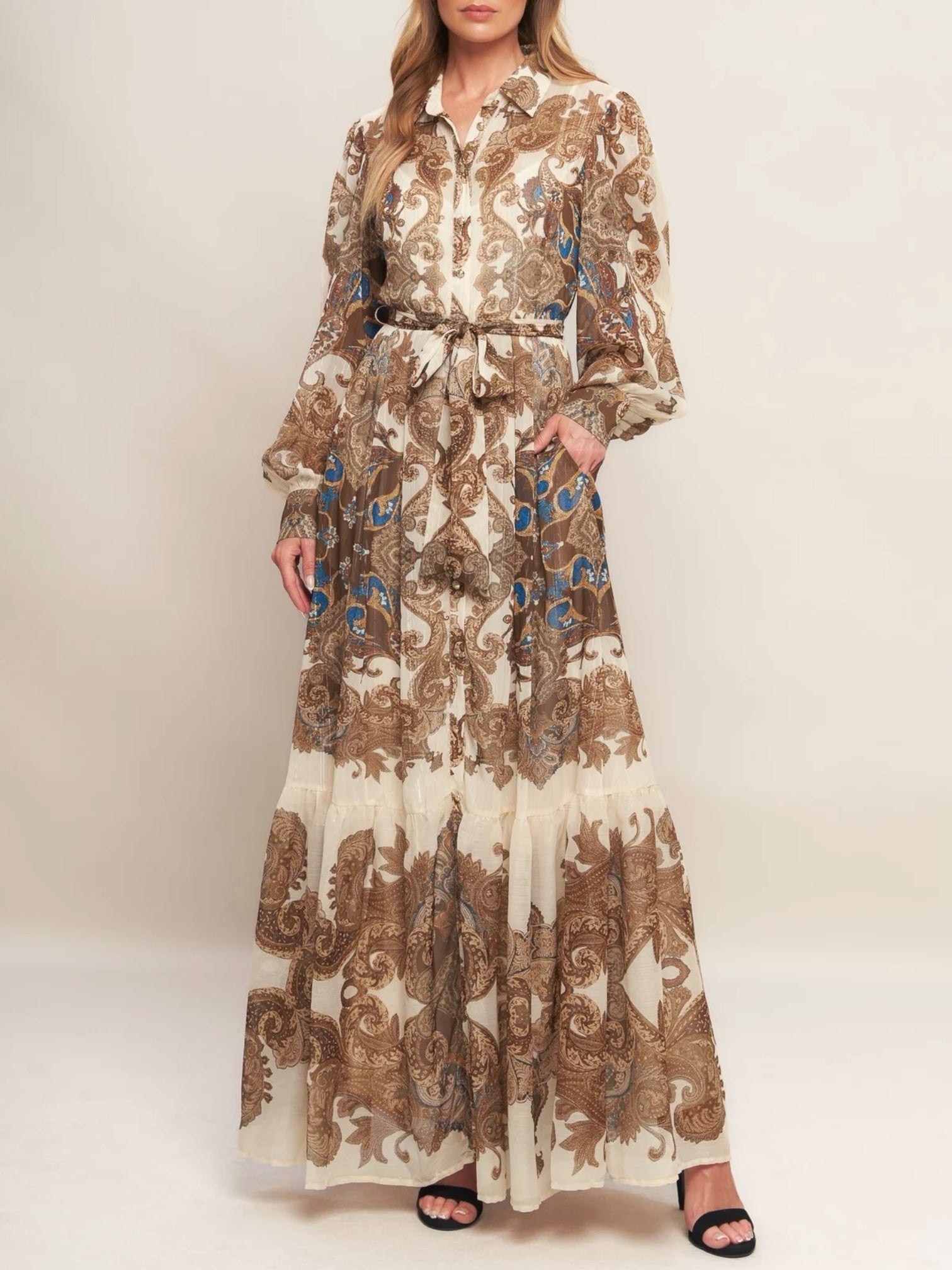 Rossana Woven Maxi Dress