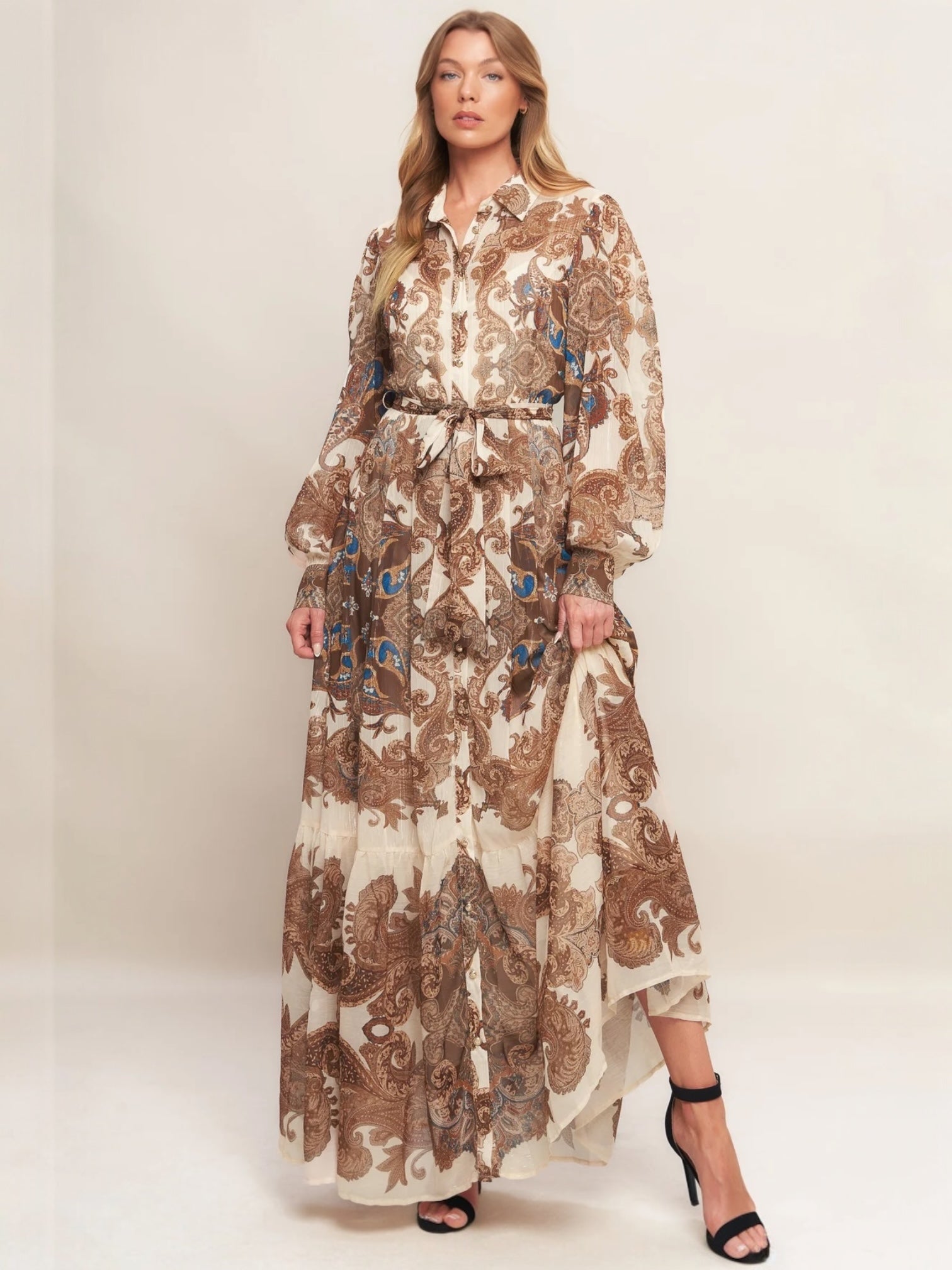 Rossana Woven Maxi Dress